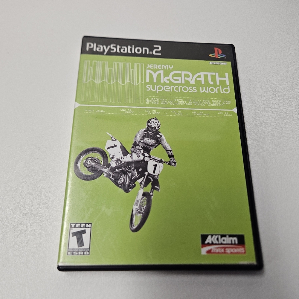 Jeremy McGrath Supercross World - Playstation 2 Game Complete